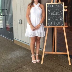 White bridal shower dress